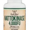Nattokinase 4,000 FU (200 mg) Cardiovascular and Circulatory Support - 120 Capsules